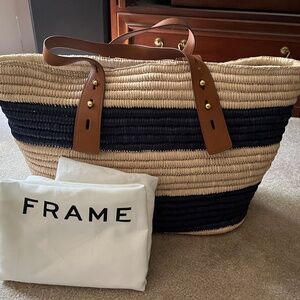 Supergoop! X FRAME Raffia Bag